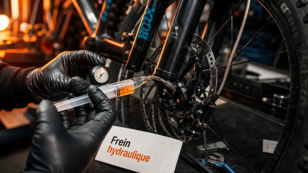 Frein hydraulique pour VTT : 2 ou 4 pistons, disque de 160 à 200 mm et compatibilité à vérifier
