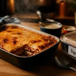 Plat préparer la veille : lasagnes gratinées au réchauffage
