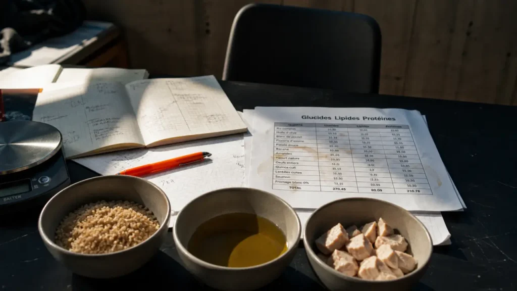 4 kcal pour les glucides et protéines, 9 kcal pour les lipides : le tableau à retenir