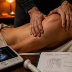 Tendinite épaule ostéopathe : massage thérapeutique, patient et diagnostic
