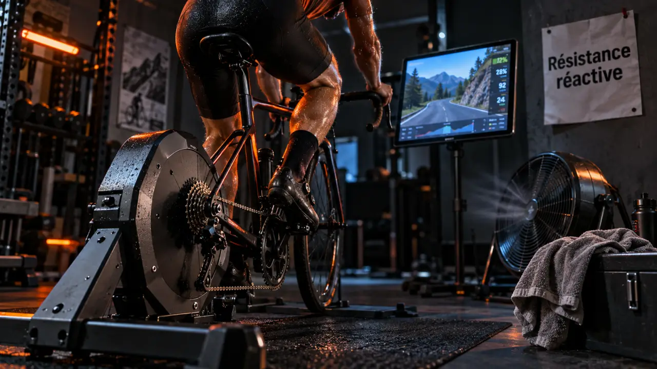 Home trainer swift : direct drive silencieux vs wheel-on accessible