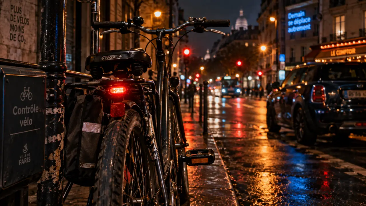 Sécurité en vélo : contrôle frein et éclairage arrière du vélo