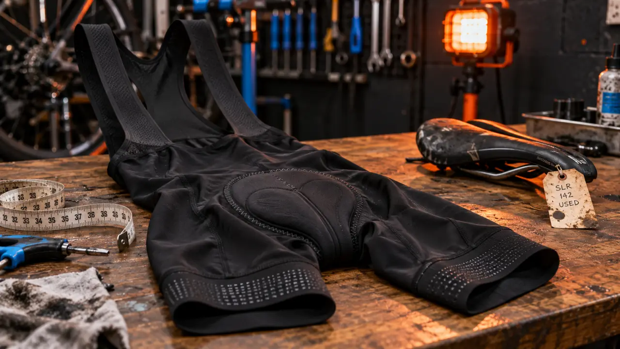 Meilleur cuissard vélo femme : pad adapté, gros plan du pad et des coutures