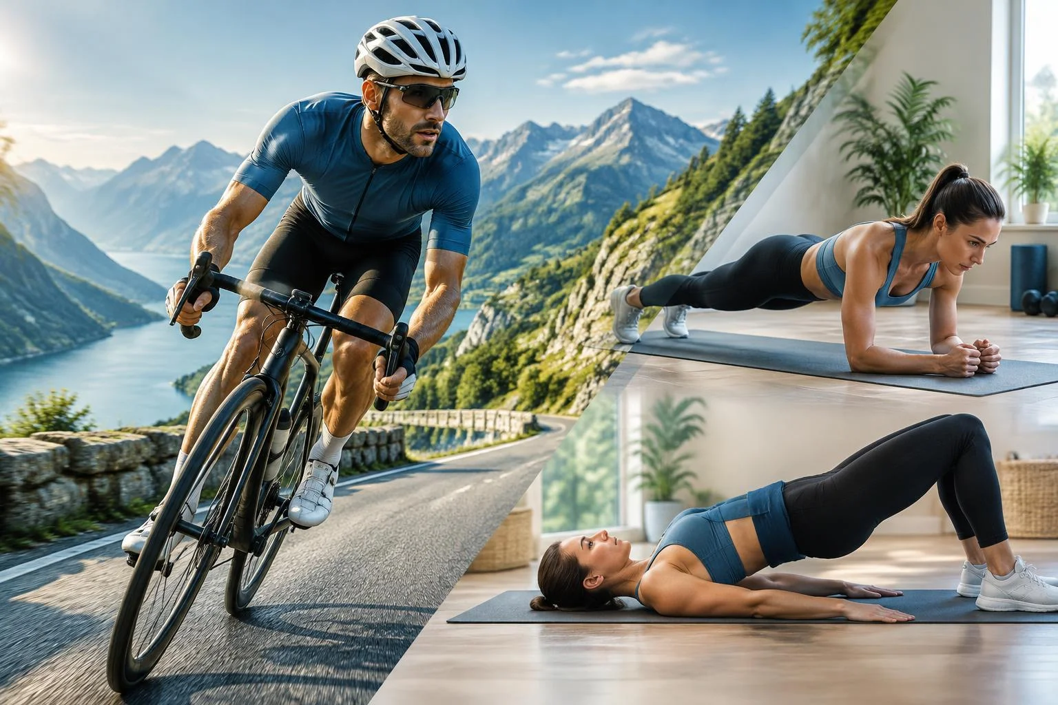 Renforcement vélo : 2 séances pour jambes, tronc, dos