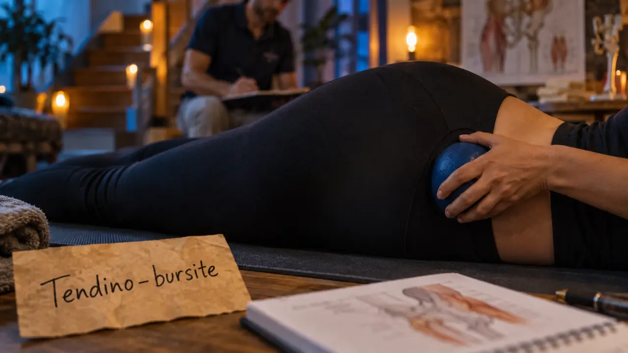 Tendino bursite moyen fessier+traitement : coussin élastique pour soulager la douleur hanche