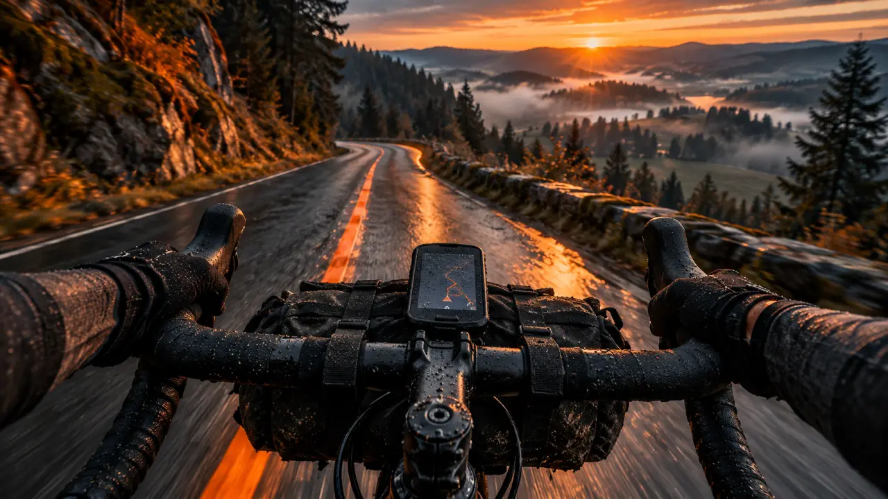 Tour du morvan vélo : route forestière et cols au lever du jour
